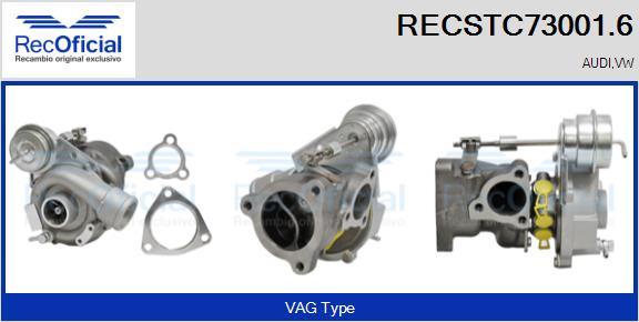 RECOFICIAL RECSTC73001.6 - Turbocompresseur, suralimentation cwaw.fr