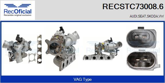 RECOFICIAL RECSTC73008.6 - Turbocompresseur, suralimentation cwaw.fr