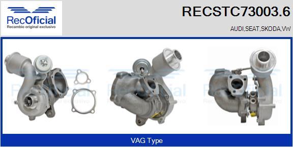 RECOFICIAL RECSTC73003.6 - Turbocompresseur, suralimentation cwaw.fr