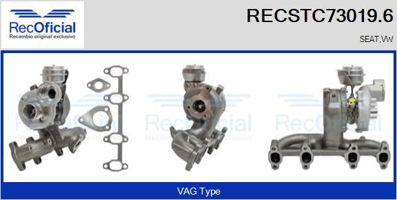 RECOFICIAL RECSTC73019.6 - Turbocompresseur, suralimentation cwaw.fr