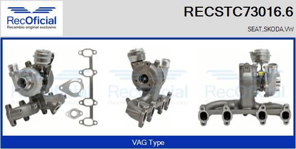 RECOFICIAL RECSTC73016.6 - Turbocompresseur, suralimentation cwaw.fr