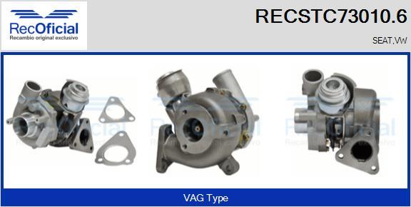 RECOFICIAL RECSTC73010.6 - Turbocompresseur, suralimentation cwaw.fr