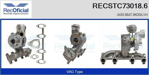 RECOFICIAL RECSTC73018.6 - Turbocompresseur, suralimentation cwaw.fr