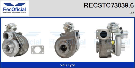 RECOFICIAL RECSTC73039.6 - Turbocompresseur, suralimentation cwaw.fr