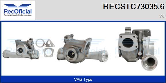 RECOFICIAL RECSTC73035.6 - Turbocompresseur, suralimentation cwaw.fr