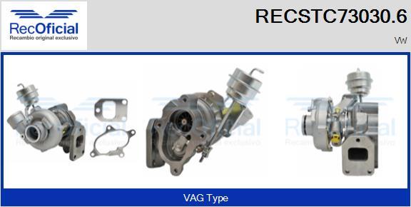 RECOFICIAL RECSTC73030.6 - Turbocompresseur, suralimentation cwaw.fr