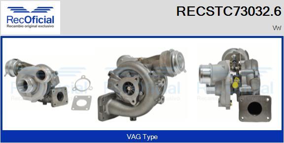 RECOFICIAL RECSTC73032.6 - Turbocompresseur, suralimentation cwaw.fr