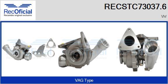 RECOFICIAL RECSTC73037.6 - Turbocompresseur, suralimentation cwaw.fr