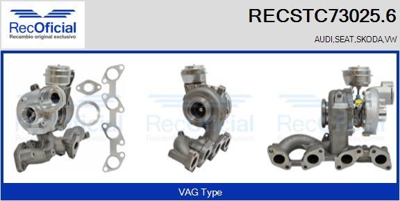 RECOFICIAL RECSTC73025.6 - Turbocompresseur, suralimentation cwaw.fr