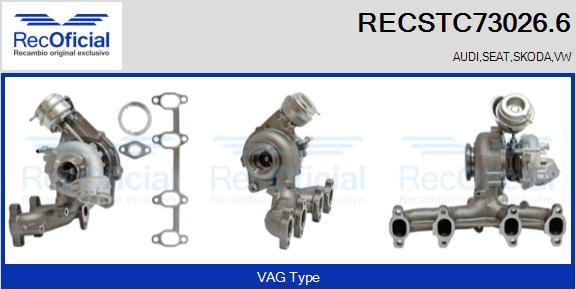 RECOFICIAL RECSTC73026.6 - Turbocompresseur, suralimentation cwaw.fr