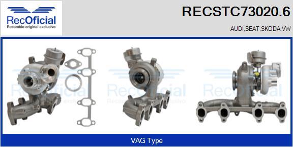 RECOFICIAL RECSTC73020.6 - Turbocompresseur, suralimentation cwaw.fr