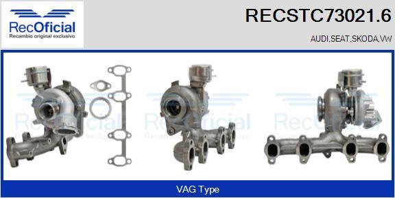 RECOFICIAL RECSTC73021.6 - Turbocompresseur, suralimentation cwaw.fr