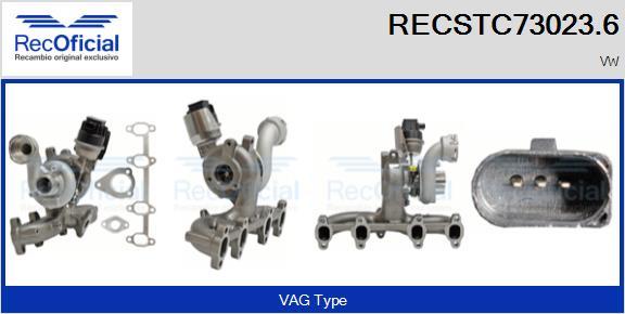 RECOFICIAL RECSTC73023.6 - Turbocompresseur, suralimentation cwaw.fr