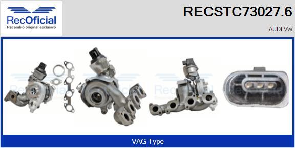 RECOFICIAL RECSTC73027.6 - Turbocompresseur, suralimentation cwaw.fr