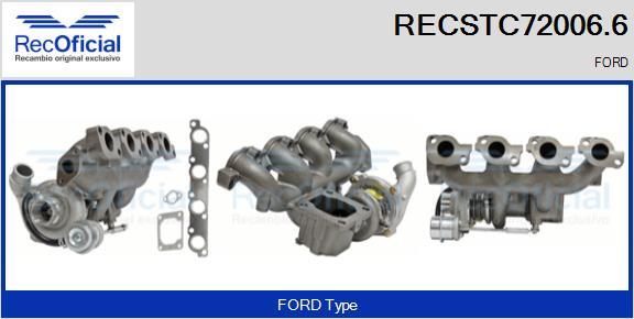 RECOFICIAL RECSTC72006.6 - Turbocompresseur, suralimentation cwaw.fr