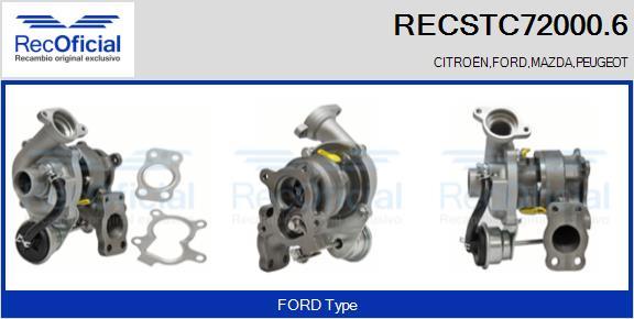 RECOFICIAL RECSTC72000.6 - Turbocompresseur, suralimentation cwaw.fr