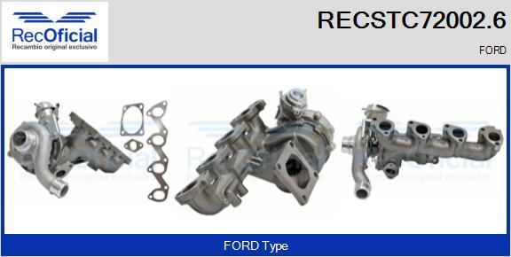 RECOFICIAL RECSTC72002.6 - Turbocompresseur, suralimentation cwaw.fr