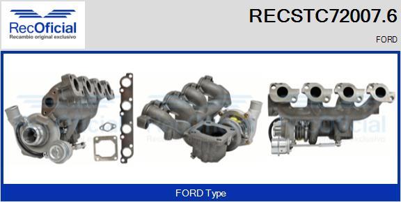 RECOFICIAL RECSTC72007.6 - Turbocompresseur, suralimentation cwaw.fr