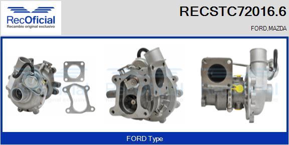 RECOFICIAL RECSTC72016.6 - Turbocompresseur, suralimentation cwaw.fr