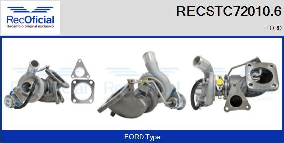 RECOFICIAL RECSTC72010.6 - Turbocompresseur, suralimentation cwaw.fr