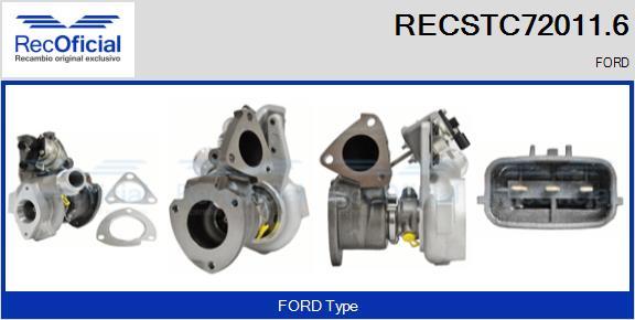 RECOFICIAL RECSTC72011.6 - Turbocompresseur, suralimentation cwaw.fr