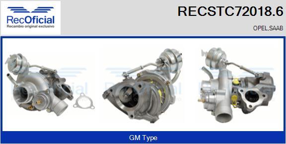 RECOFICIAL RECSTC72018.6 - Turbocompresseur, suralimentation cwaw.fr