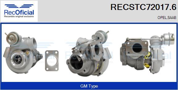 RECOFICIAL RECSTC72017.6 - Turbocompresseur, suralimentation cwaw.fr