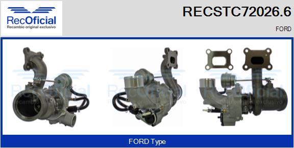 RECOFICIAL RECSTC72026.6 - Turbocompresseur, suralimentation cwaw.fr