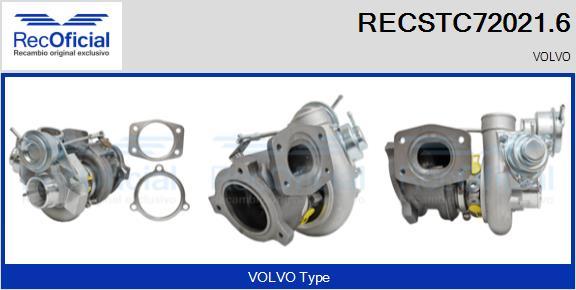 RECOFICIAL RECSTC72021.6 - Turbocompresseur, suralimentation cwaw.fr