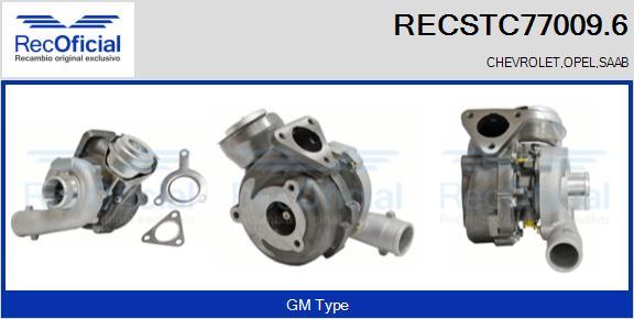 RECOFICIAL RECSTC77009.6 - Turbocompresseur, suralimentation cwaw.fr