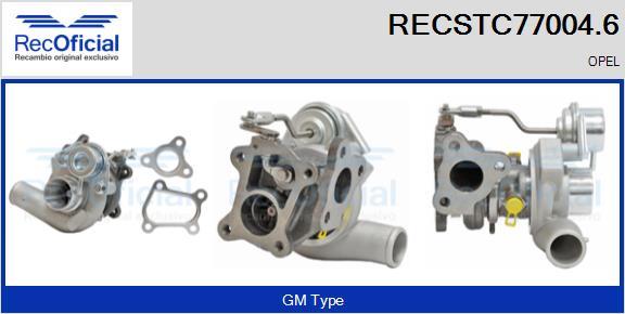 RECOFICIAL RECSTC77004.6 - Turbocompresseur, suralimentation cwaw.fr