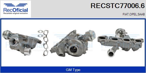 RECOFICIAL RECSTC77006.6 - Turbocompresseur, suralimentation cwaw.fr