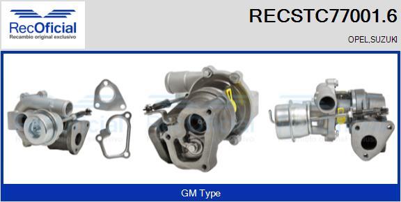 RECOFICIAL RECSTC77001.6 - Turbocompresseur, suralimentation cwaw.fr