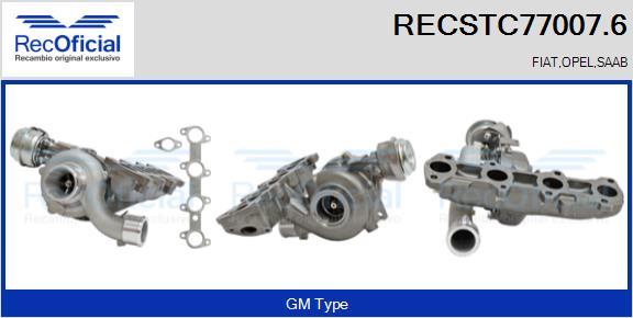 RECOFICIAL RECSTC77007.6 - Turbocompresseur, suralimentation cwaw.fr