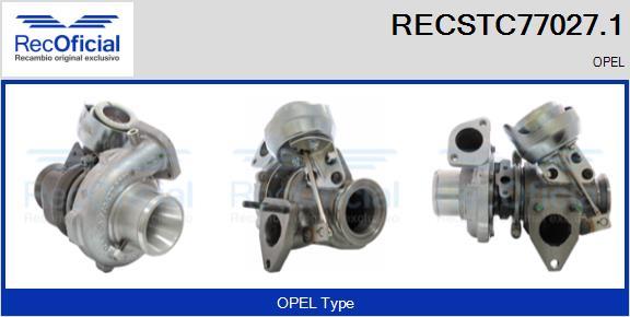 RECOFICIAL RECSTC77027.1 - Turbocompresseur, suralimentation cwaw.fr