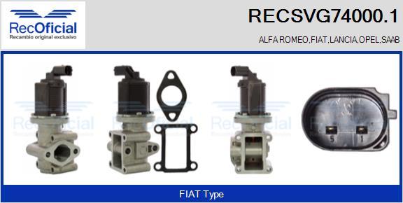 RECOFICIAL RECSVG74000.1 - Vanne EGR cwaw.fr