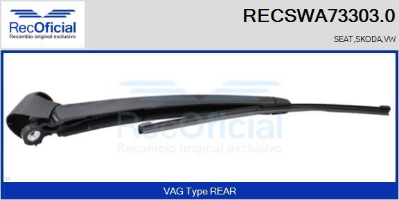 RECOFICIAL RECSWA73303.0 - Bras d'essuie-glace, nettoyage des vitres cwaw.fr