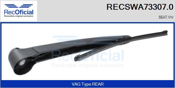 RECOFICIAL RECSWA73307.0 - Bras d'essuie-glace, nettoyage des vitres cwaw.fr