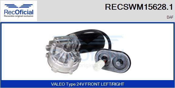 RECOFICIAL RECSWM15628.1 - Moteur d'essuie-glace cwaw.fr