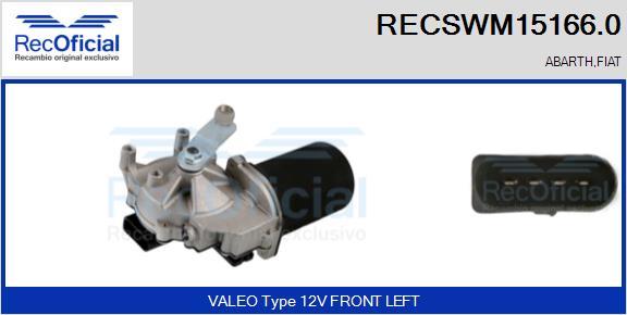 RECOFICIAL RECSWM15166.0 - Moteur d'essuie-glace cwaw.fr