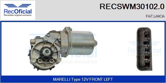 RECOFICIAL RECSWM30102.0 - Moteur d'essuie-glace cwaw.fr