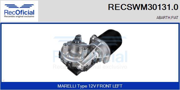 RECOFICIAL RECSWM30131.0 - Moteur d'essuie-glace cwaw.fr