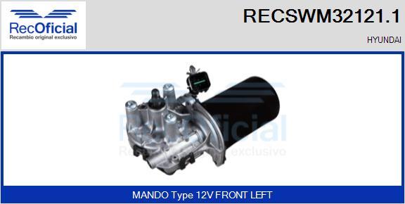 RECOFICIAL RECSWM32121.1 - Moteur d'essuie-glace cwaw.fr