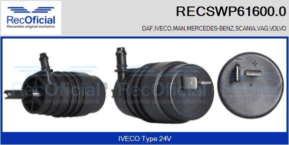 RECOFICIAL RECSWP61600.0 - Pompe d'eau de nettoyage, nettoyage des vitres cwaw.fr