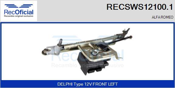 RECOFICIAL RECSWS12100.1 - Système de nettoyage des vitres cwaw.fr