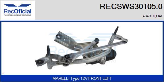 RECOFICIAL RECSWS30105.0 - Système de nettoyage des vitres cwaw.fr