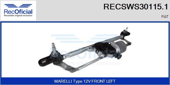 RECOFICIAL RECSWS30115.1 - Système de nettoyage des vitres cwaw.fr