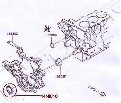 Red Line 44NI010 - Bague d'étanchéité, vilebrequin cwaw.fr