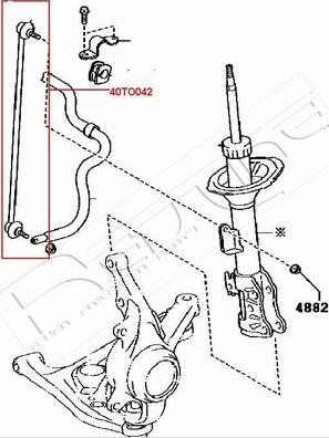 Red Line 40TO042 - Entretoise / tige, stabilisateur cwaw.fr