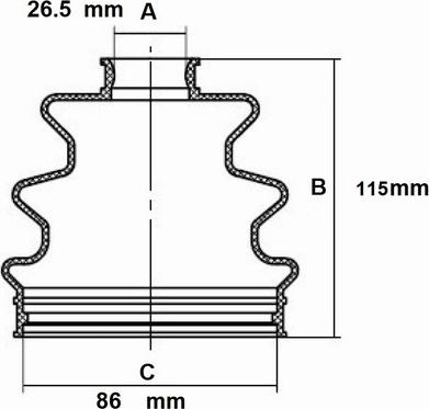 Red Line 59MI003 - Joint-soufflet, arbre de commande cwaw.fr